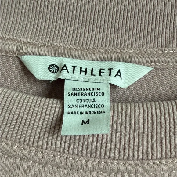 NWT Athleta Pink Sweatshirt - Picture 2 of 3